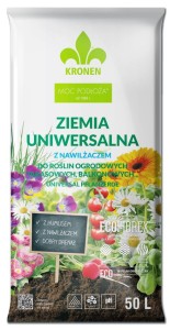 Ziemia uniwersalna z nawilżaczem 50L pH5,5-6,5