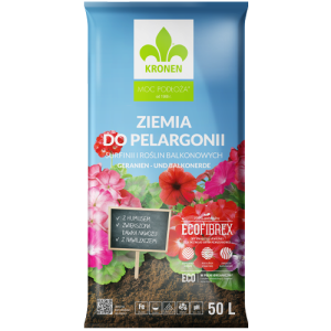 Ziemia do pelargonii, surfinii, roślin balkonowych 50L