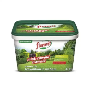 FLOROVIT Nawóz do trawników z mchem - Mistrzowski Trawnik 4kg(wiadro)