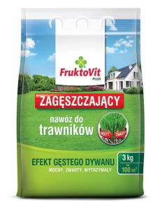 FruktoVit PLUS Nawóz zagęszczający do trawników 3kg