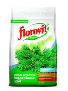 FLOROVIT Nawóz granulowany przeciwko brązowieniu igieł 3kg